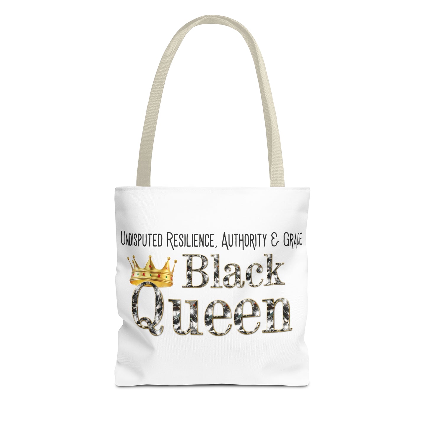 Black Queen Tote Bag (AOP)