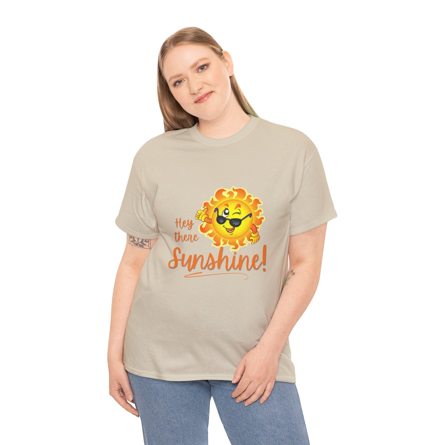 Hey Sunshine Unisex Heavy Cotton Tee