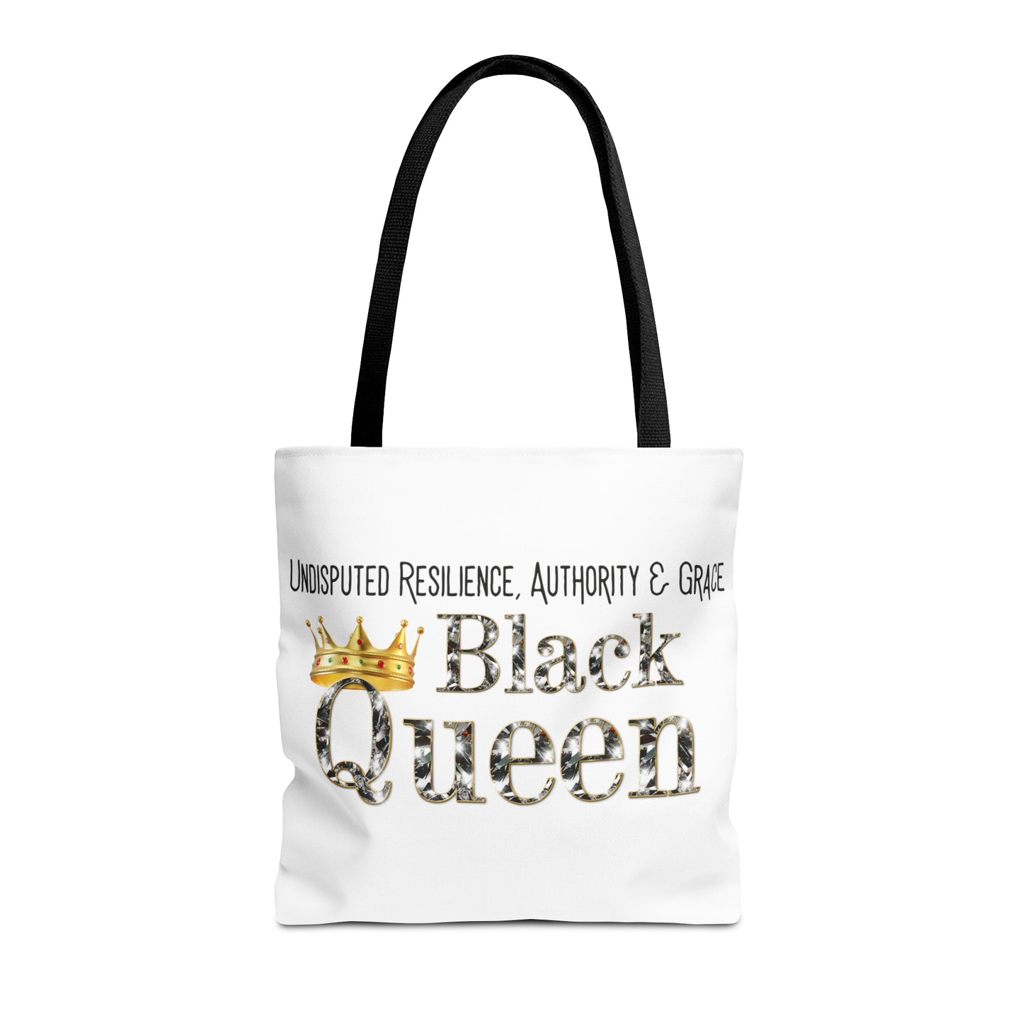 Black Queen Tote Bag (AOP)