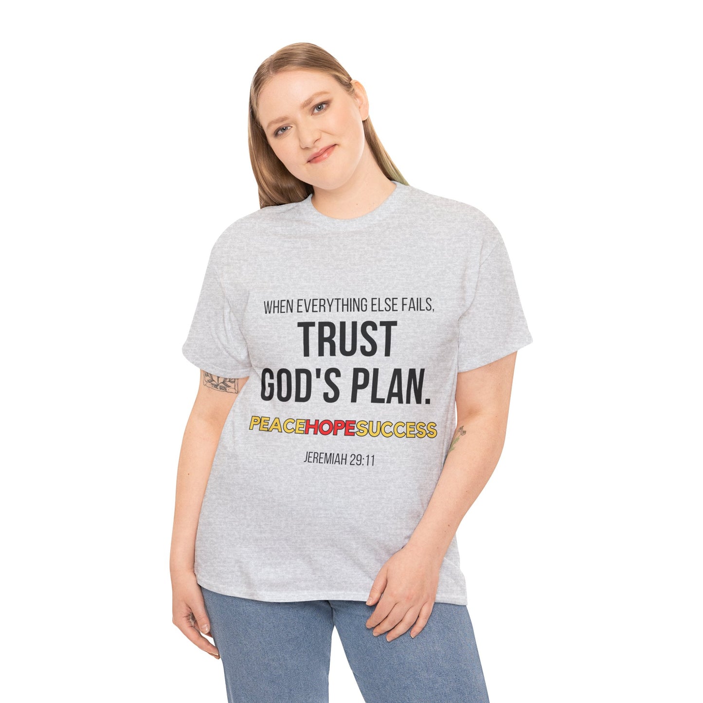 Trust God's Plan Unisex Heavy Cotton Tee