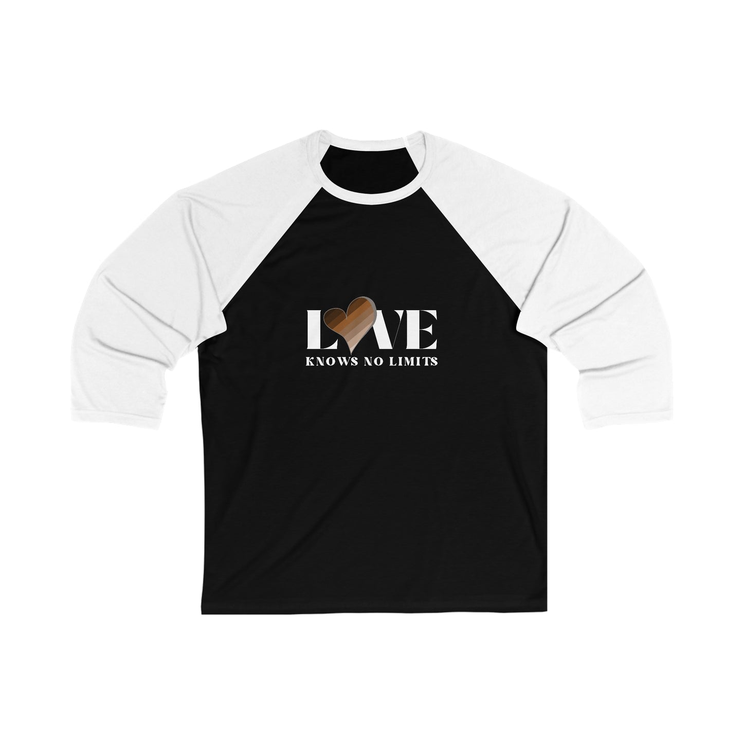 Love Knows No Limits Unisex 3\4 Sleeve Baseball Tee