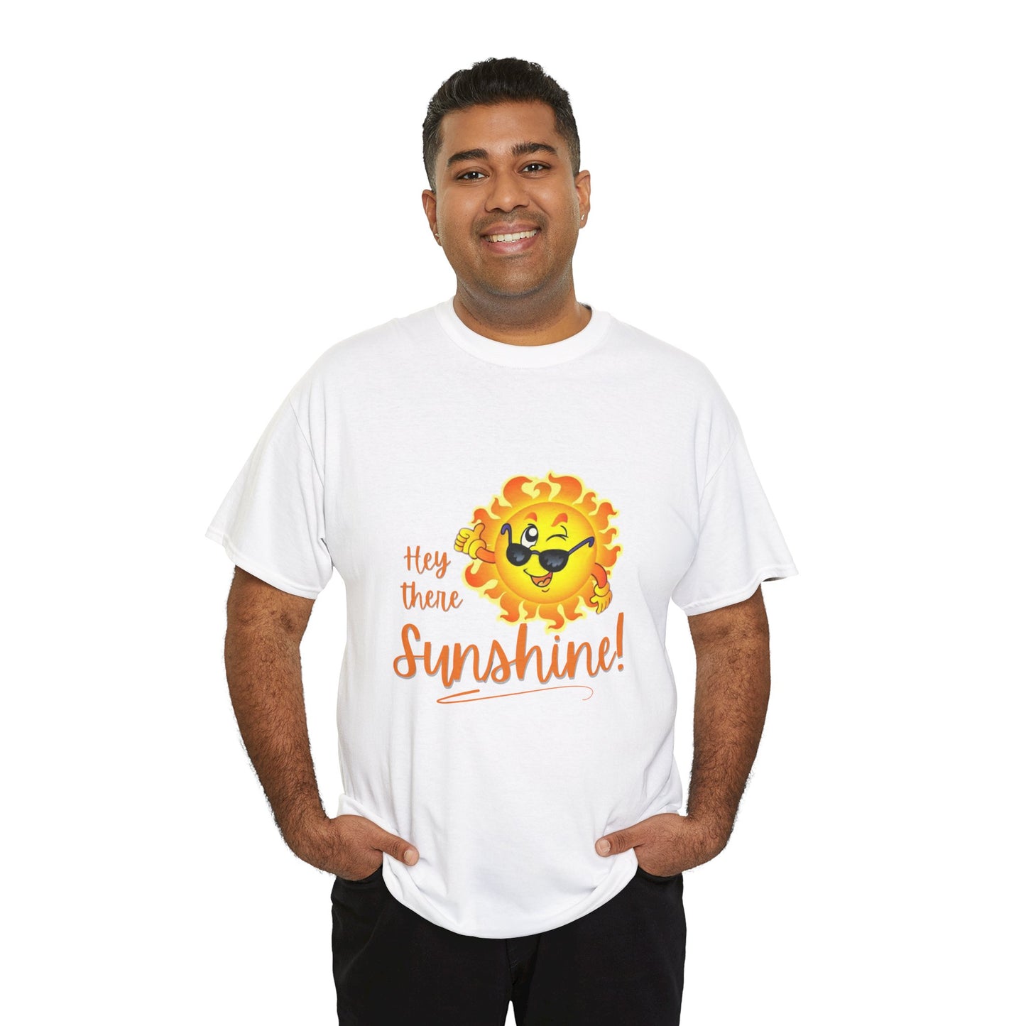 Hey Sunshine Unisex Heavy Cotton Tee