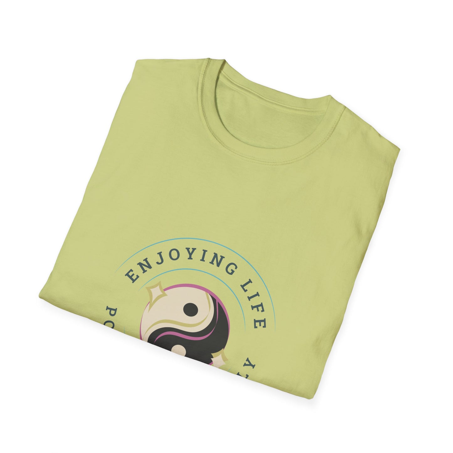 Positive Vibes Unisex Softstyle T-Shirt - Enjoying Life & Stay Positive Design