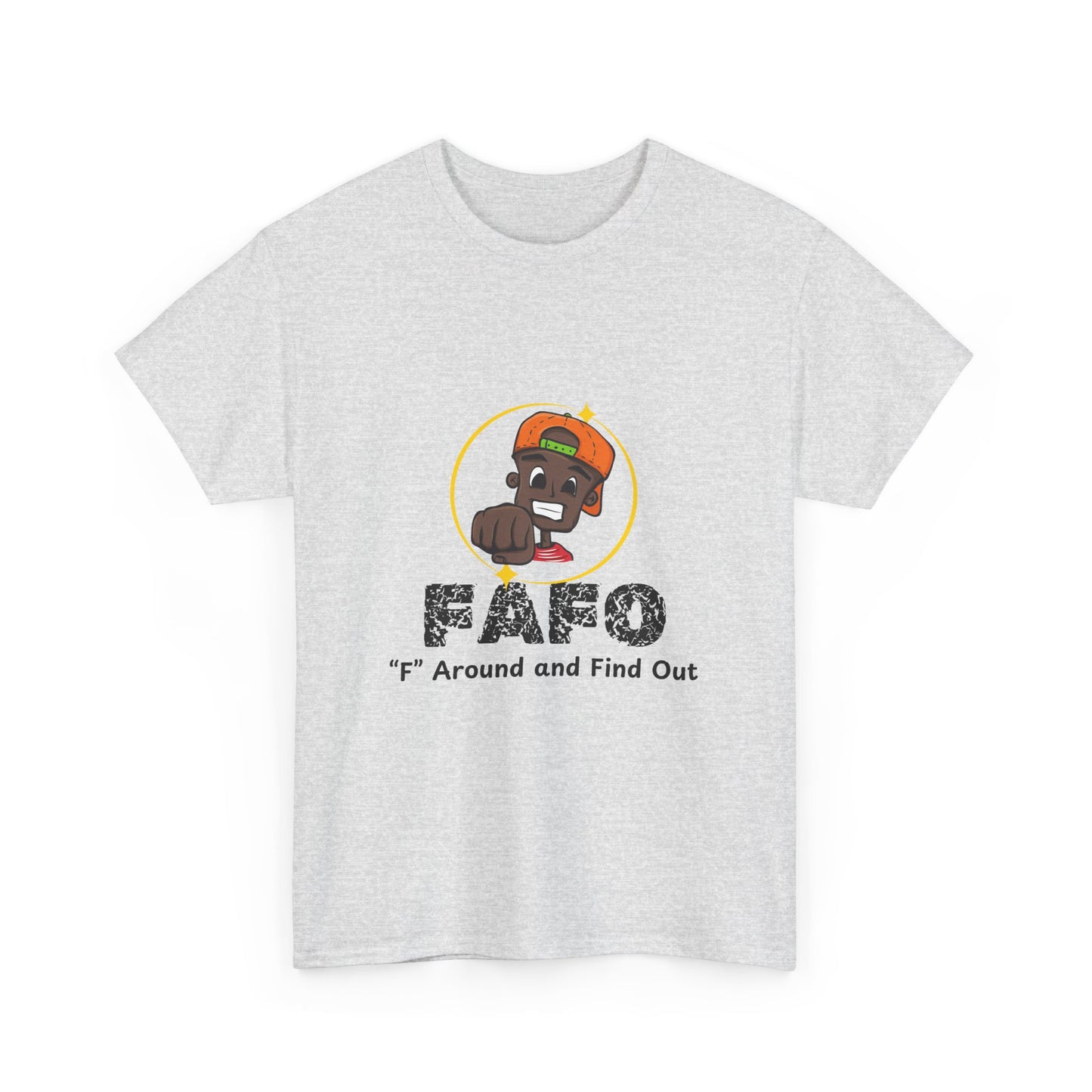 F.A.F.O. Unisex Heavy Cotton Tee - Casual Graphic T-Shirt for Fun Expression