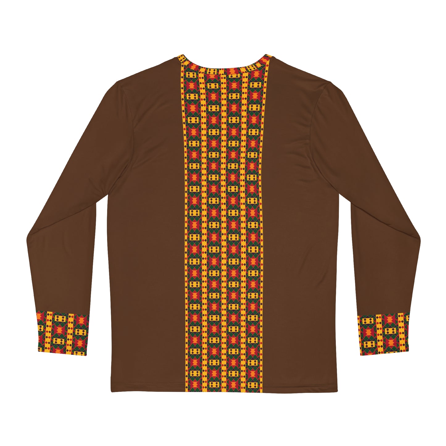 Kente Print Long Sleeve Shirt (AOP)