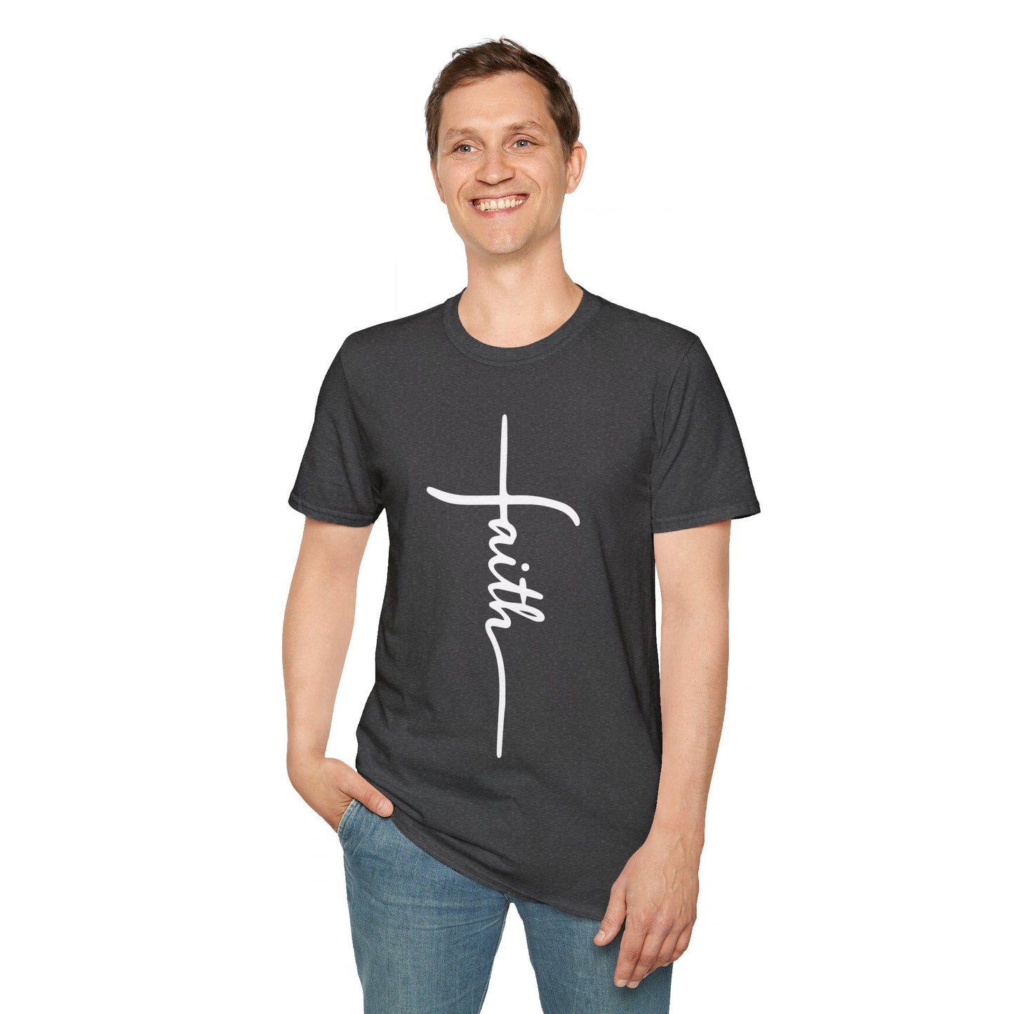 Faith Cross Unisex Softstyle T-Shirt