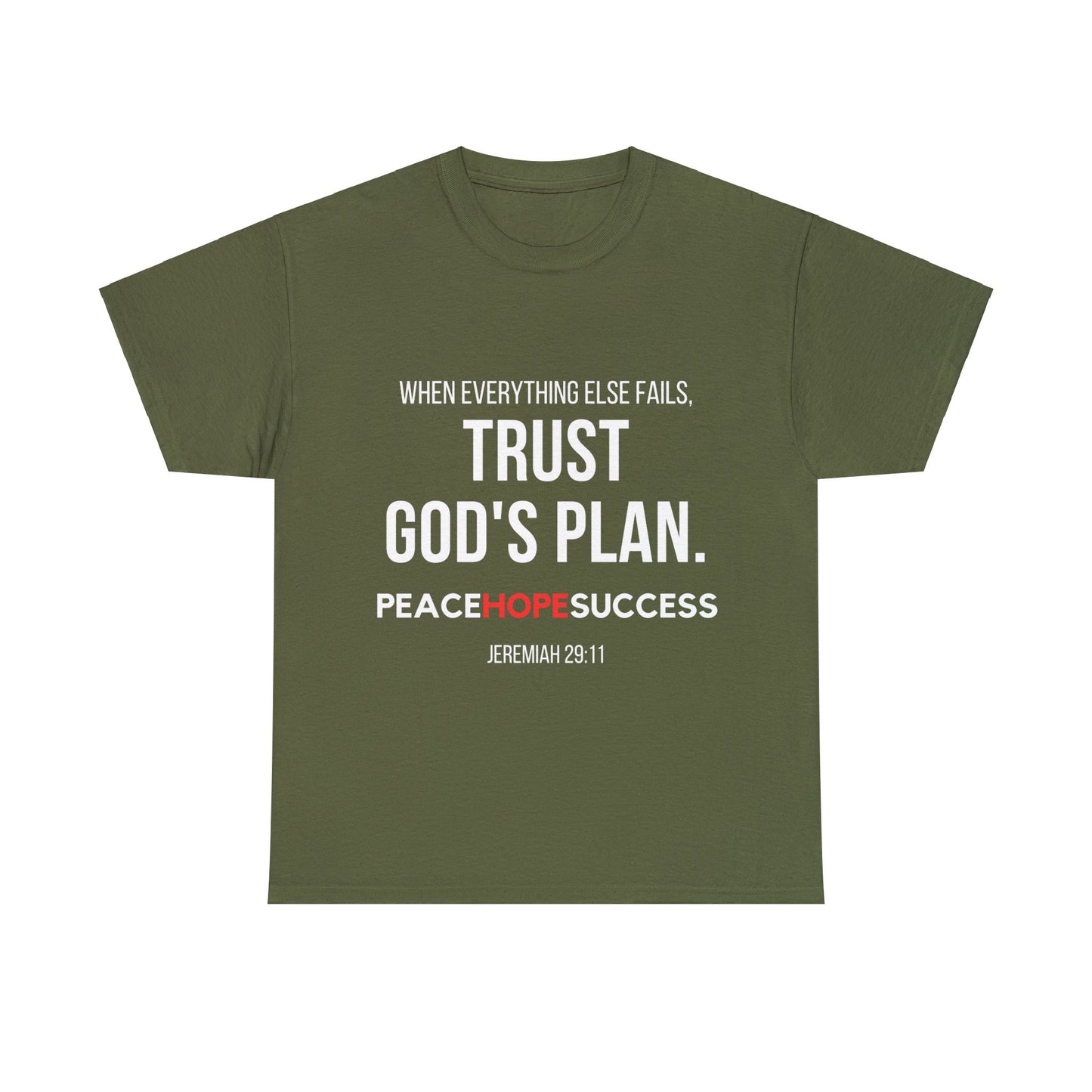 Trust God's Plan Unisex Heavy Cotton Tee