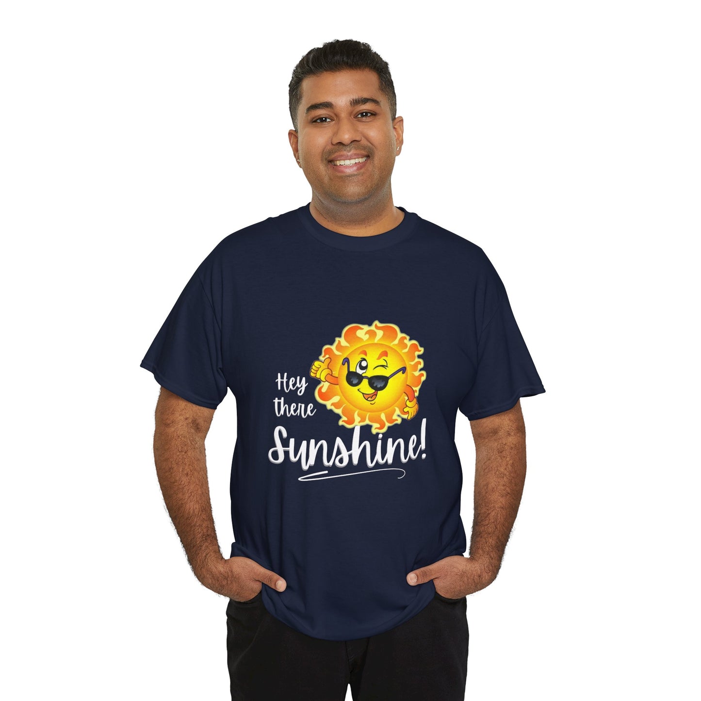 Hey Sunshine Unisex Heavy Cotton Tee