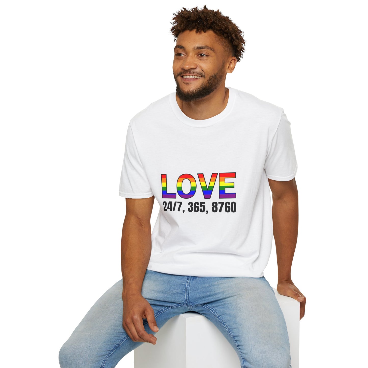 Unisex Love T-Shirt | Pride, LGBTQ+ Gift, Everyday Wear, Casual Fashion, Rainbow Tee