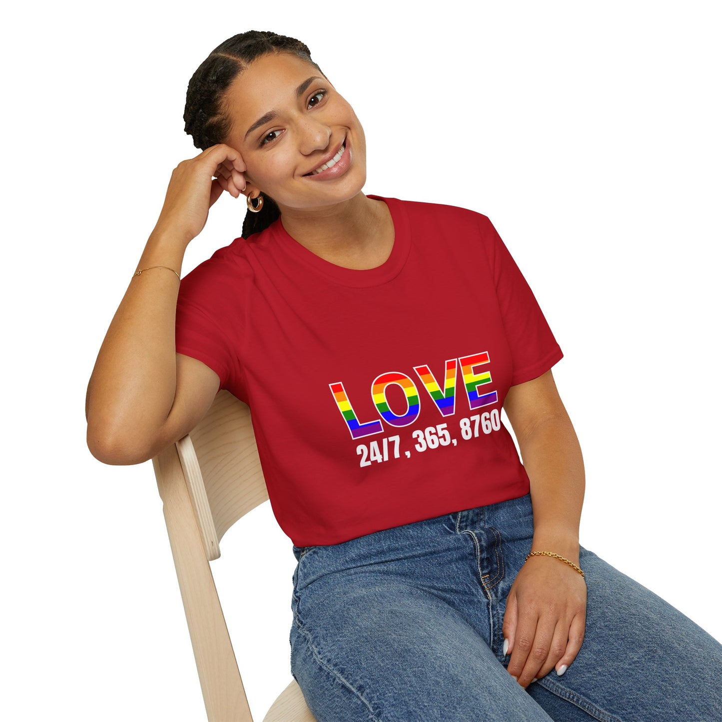 Unisex Love T-Shirt | Pride, LGBTQ+ Gift, Everyday Wear, Casual Fashion, Rainbow Tee