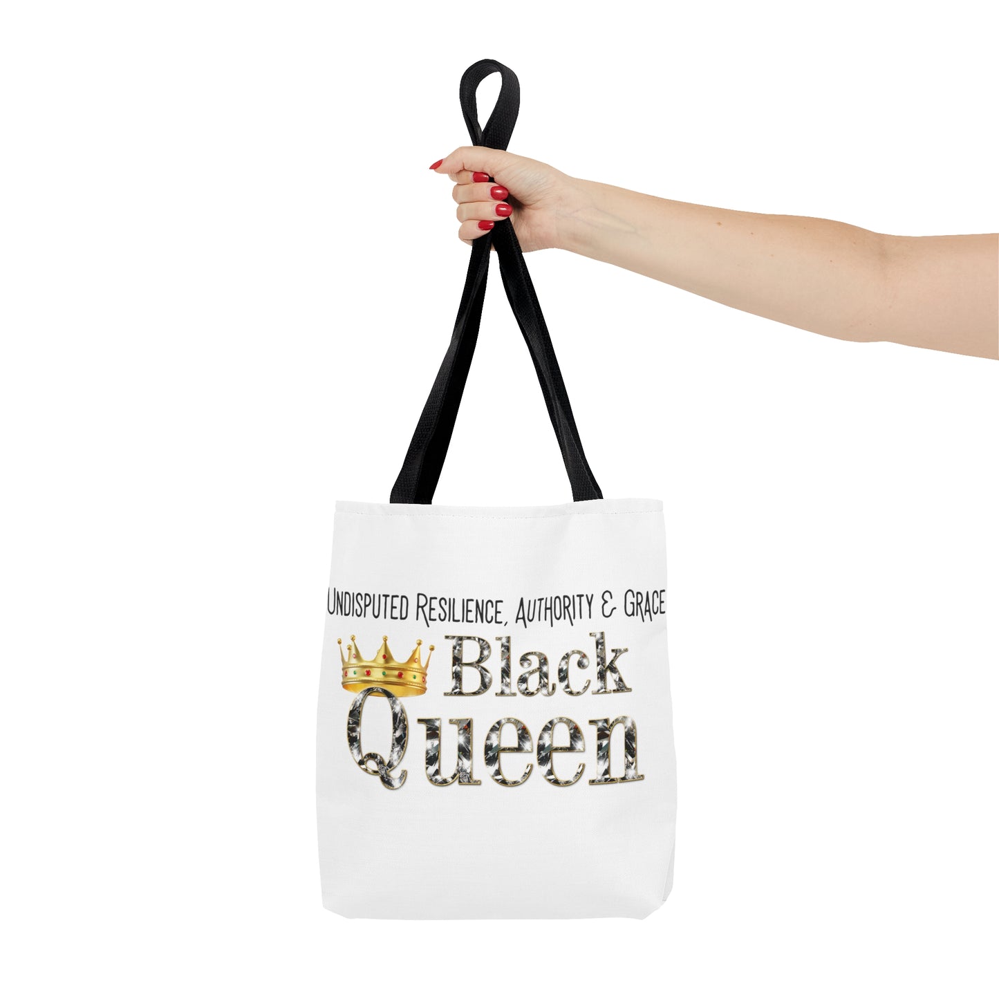 Black Queen Tote Bag (AOP)