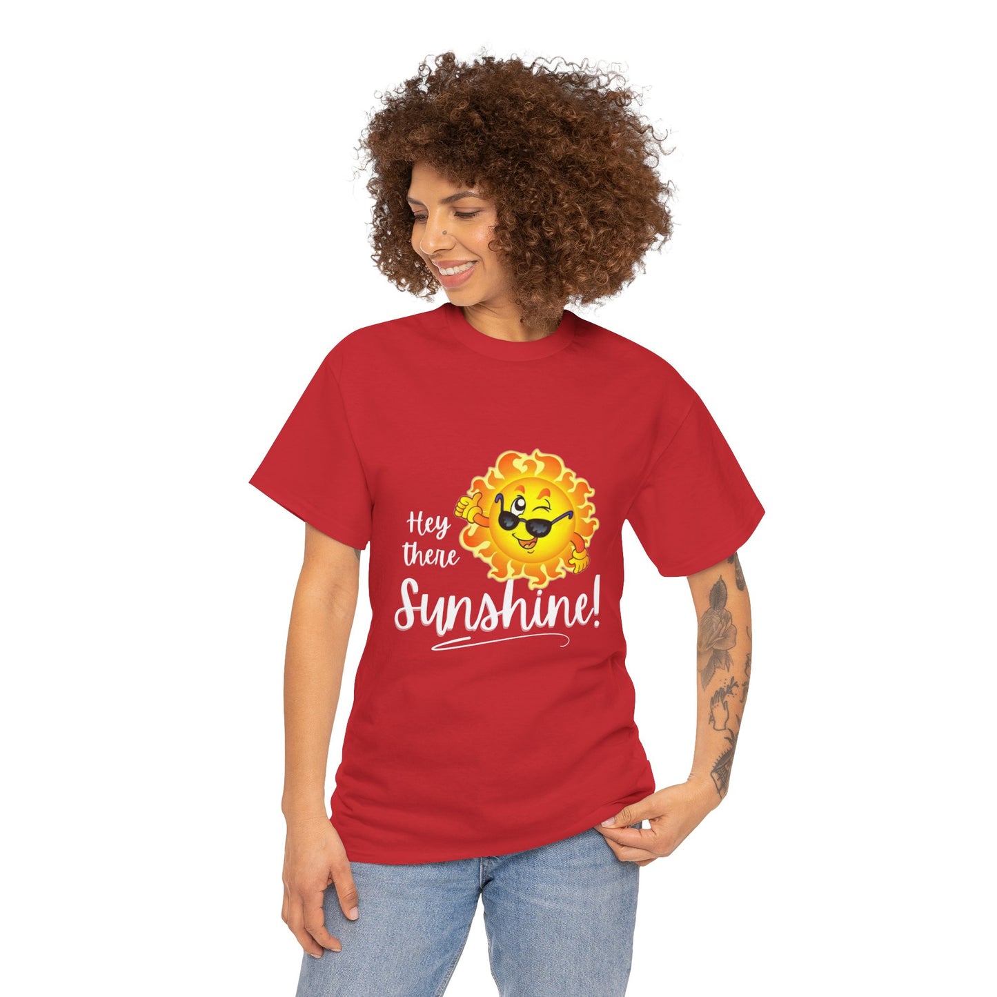 Hey Sunshine Unisex Heavy Cotton Tee