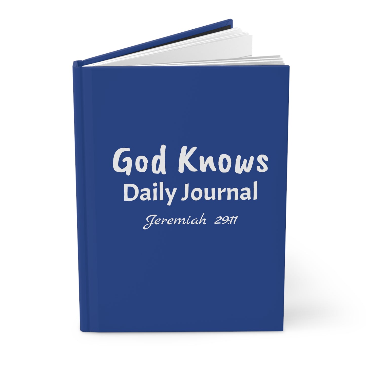 Daily Journal (Blue & White) Hardcover Journal Matte