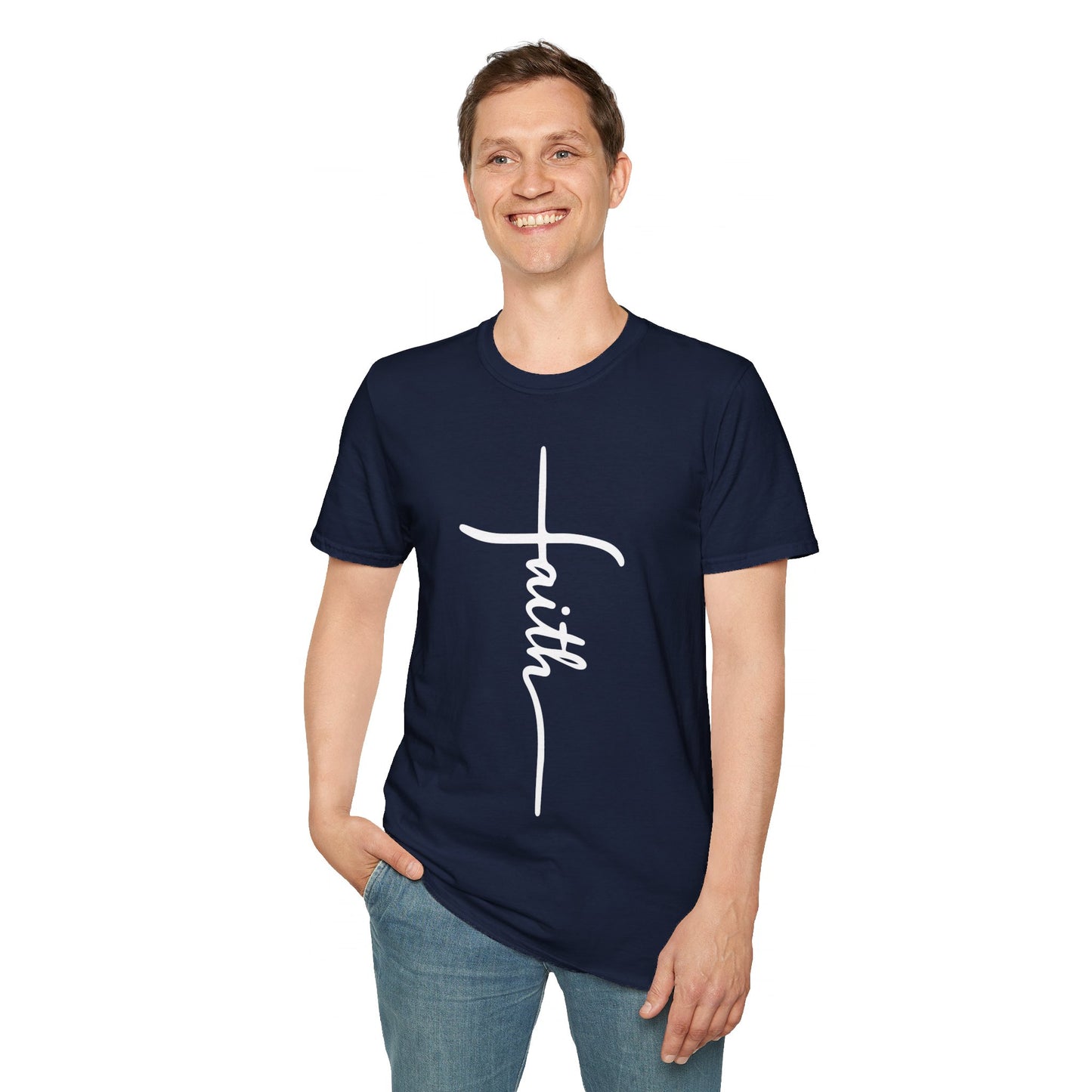 Faith Cross Unisex Softstyle T-Shirt