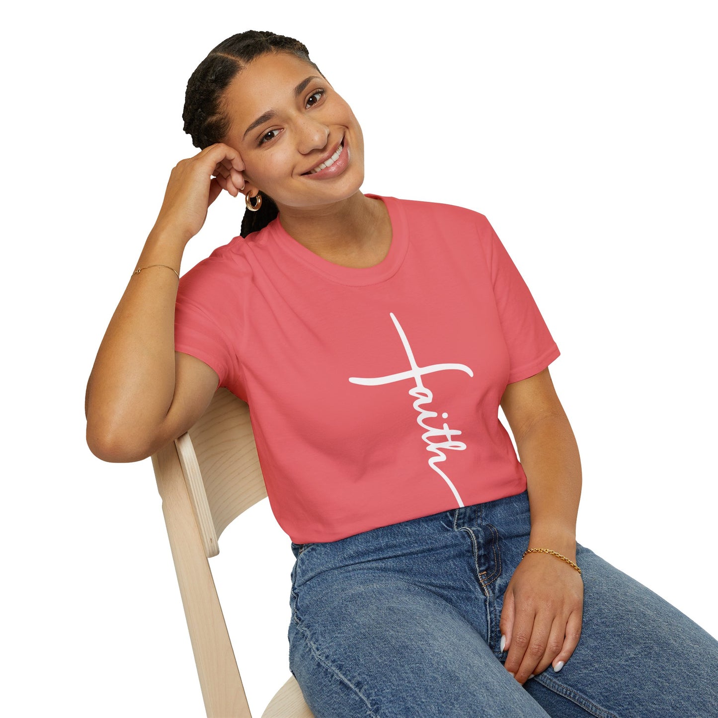 Faith Cross Unisex Softstyle T-Shirt