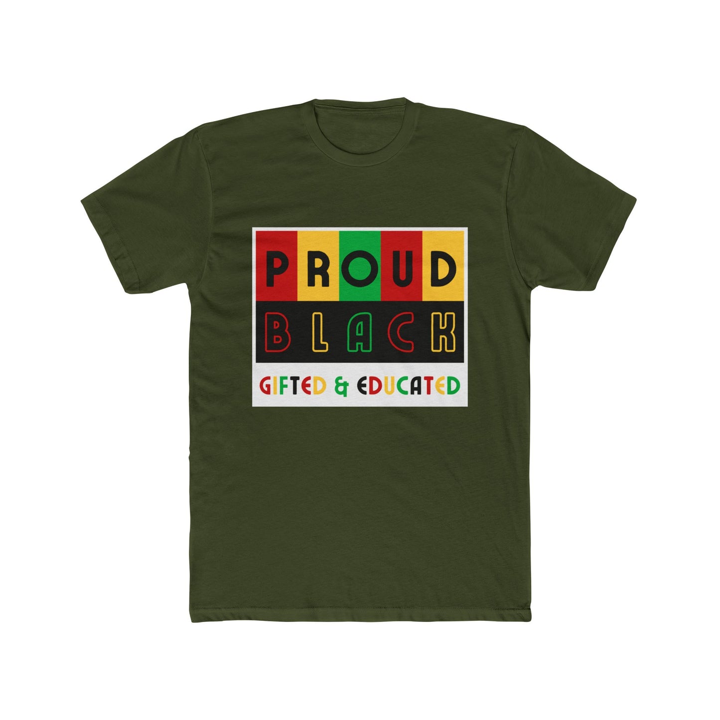 Proud Black Gifted & Educated Unisex Cotton Crew Tee