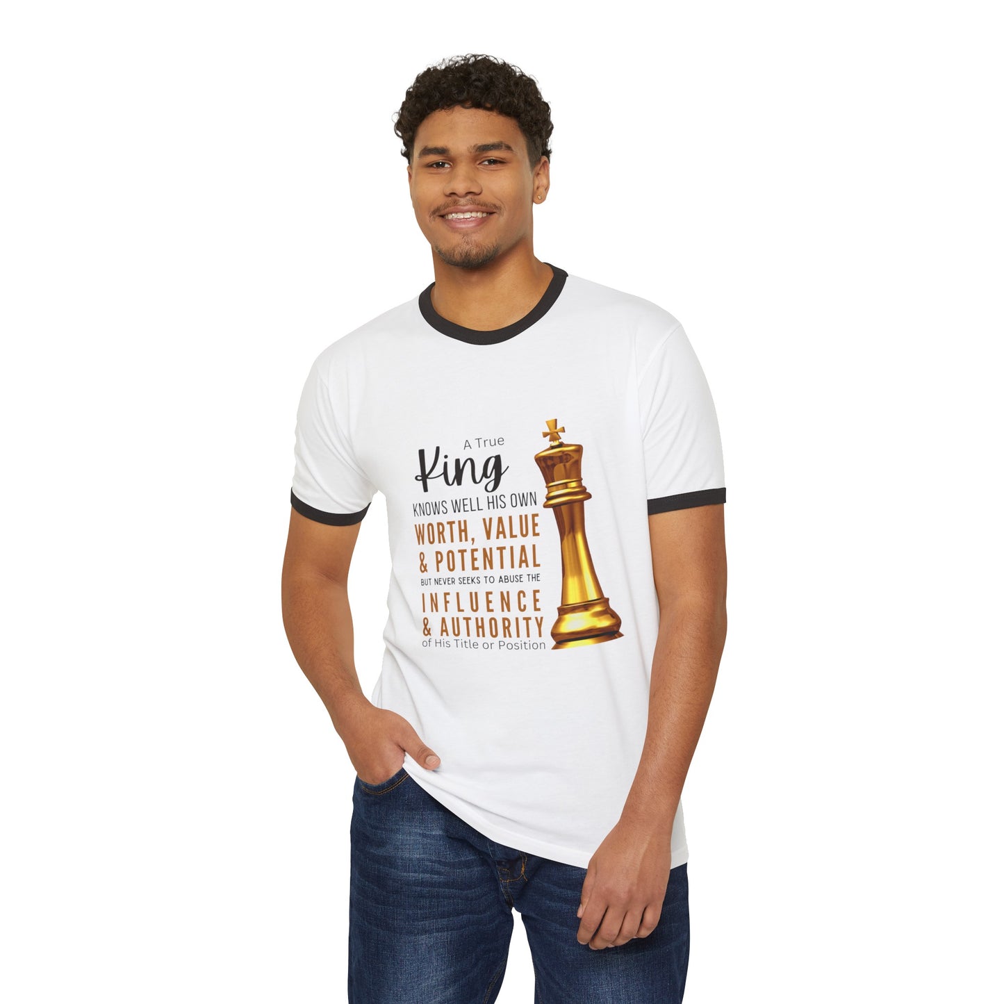 True King Unisex Cotton Ringer T-Shirt