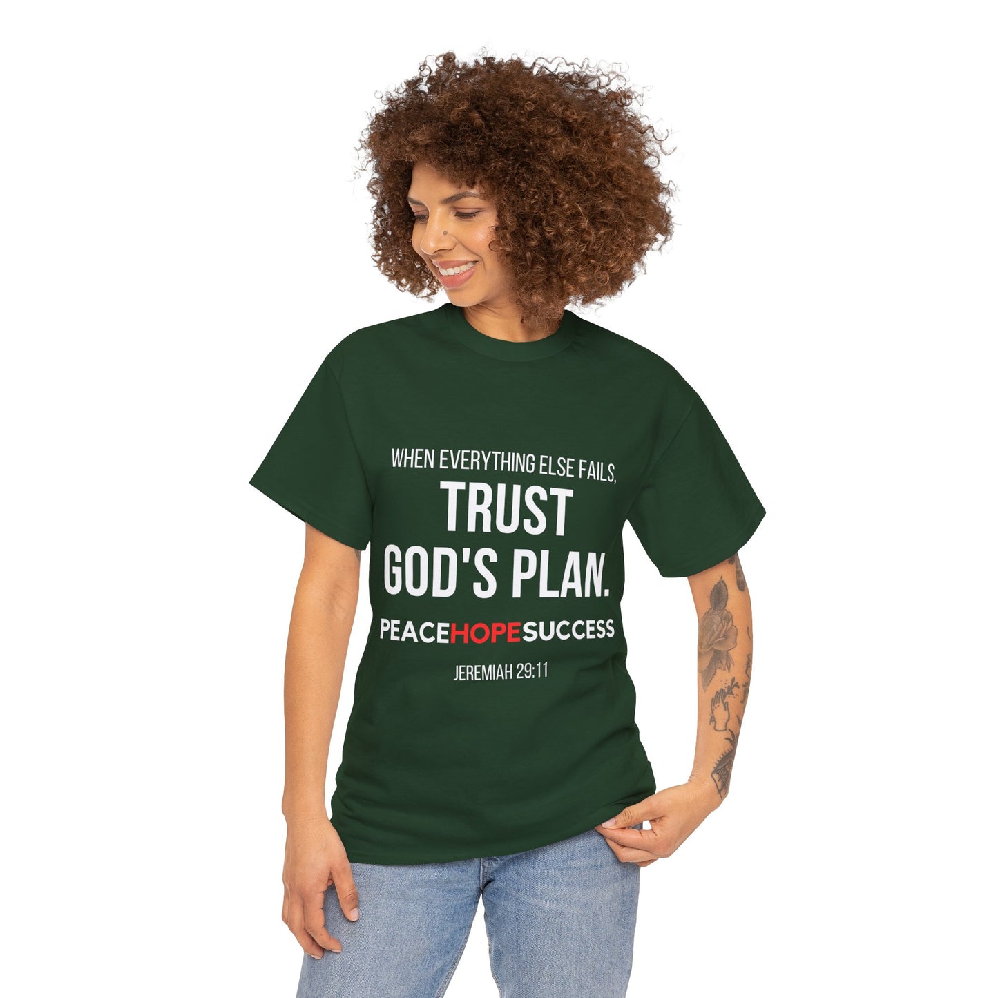 Trust God's Plan Unisex Heavy Cotton Tee