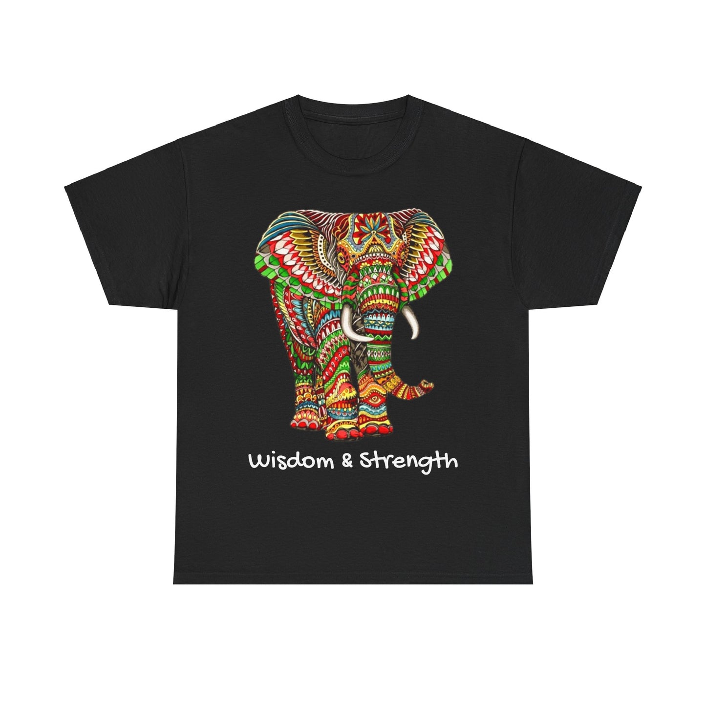 Colored Elephant Unisex Heavy Cotton Tee