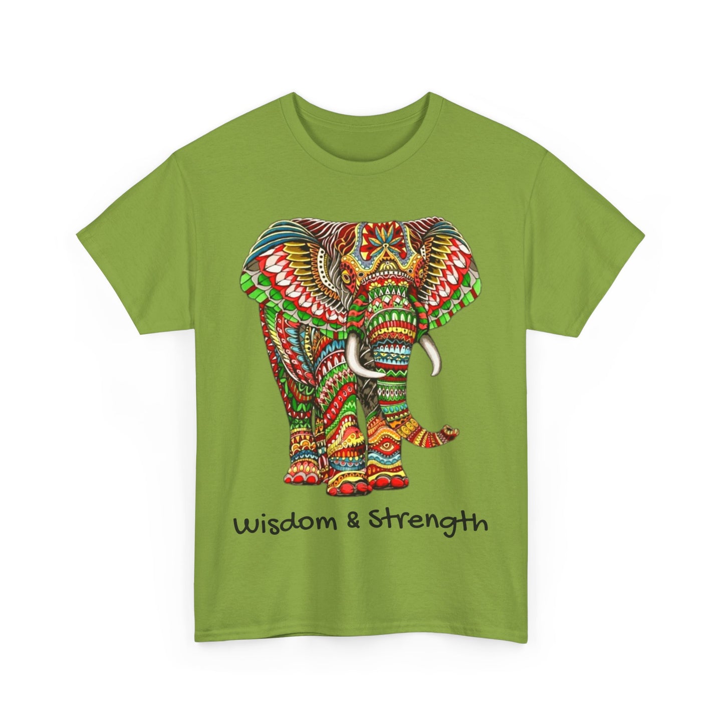 Colored Elephant Unisex Heavy Cotton Tee