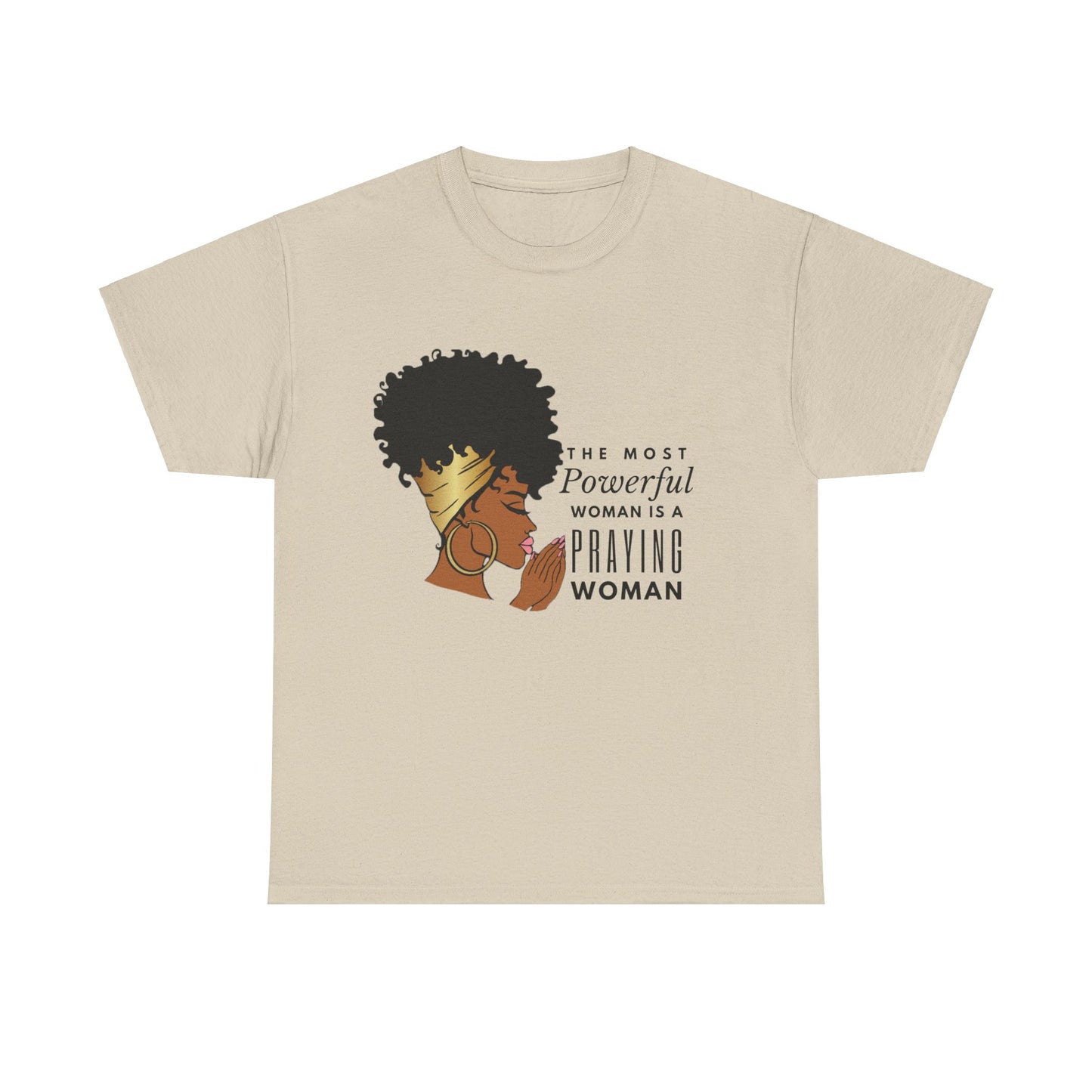 Praying Woman Unisex Heavy Cotton Tee