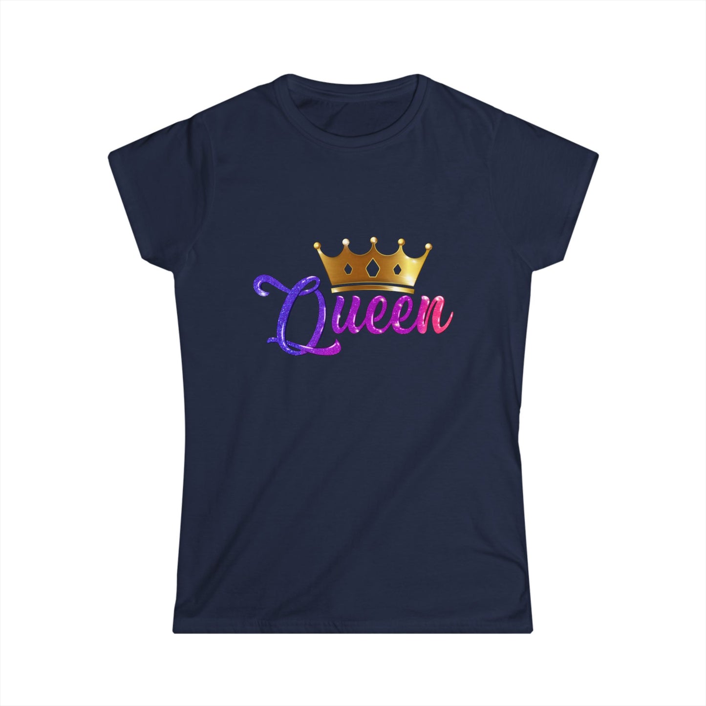 Queen Crown Women's Softstyle Tee - Celebrate Your Royalty