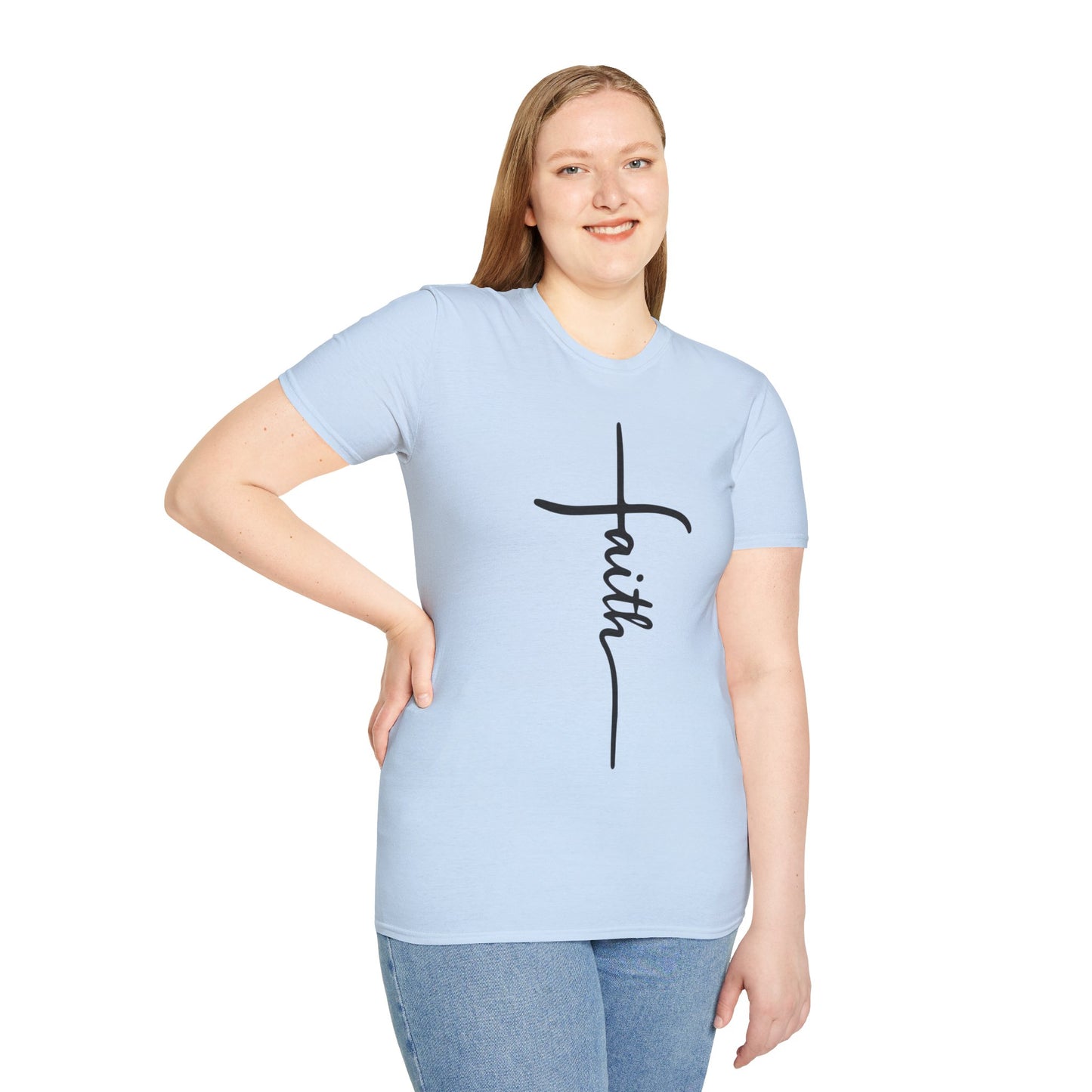 Faith Cross Unisex Softstyle T-Shirt