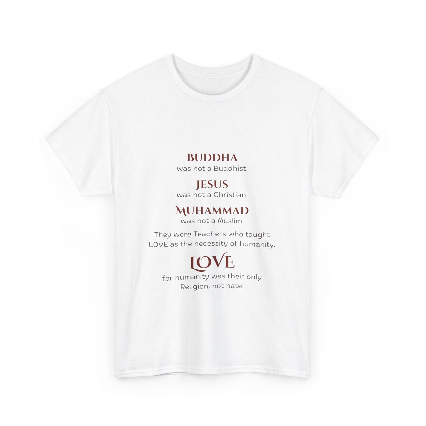 Love is Our Religion Unisex Heavy Cotton Tee