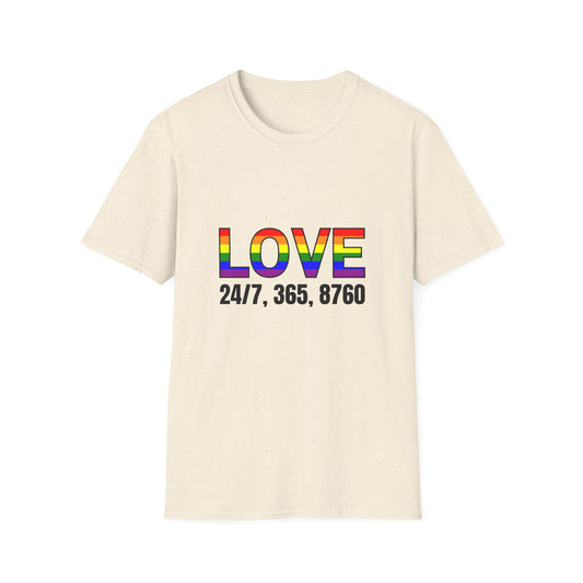 Unisex Love T-Shirt | Pride, LGBTQ+ Gift, Everyday Wear, Casual Fashion, Rainbow Tee