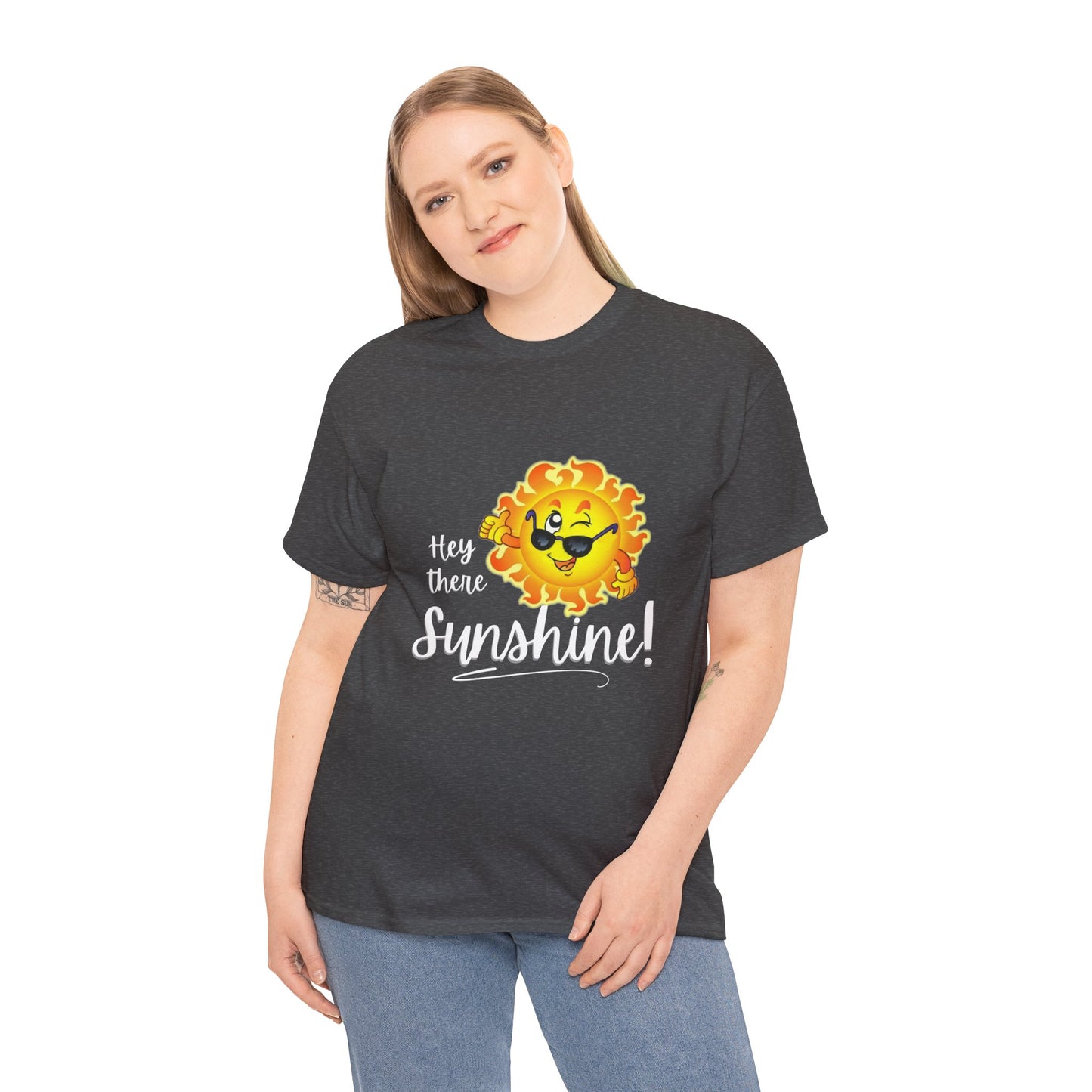 Hey Sunshine Unisex Heavy Cotton Tee