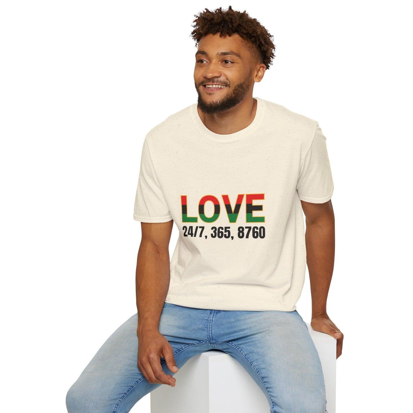 Love All Year Unisex Softstyle T-Shirt | Casual Wear, Gift for Her, Gift for Him, Love Shirt, Everyday Outfit