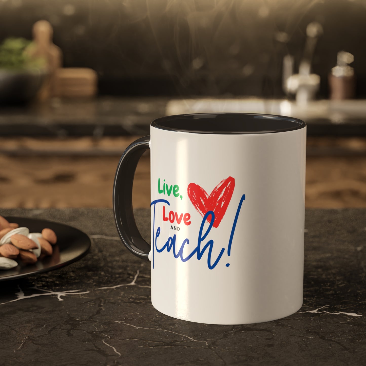 Teacher Series - Live Love Teach Colorful Mugs, 11oz