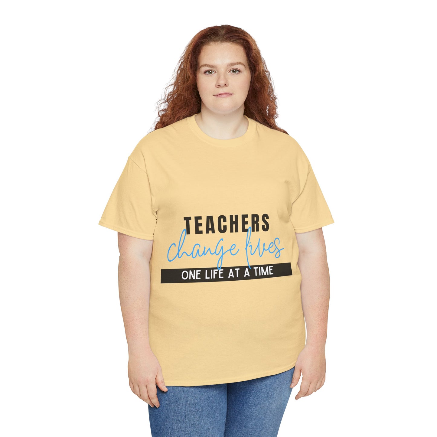 Teachers Change Lives Unisex Heavy Cotton Tee