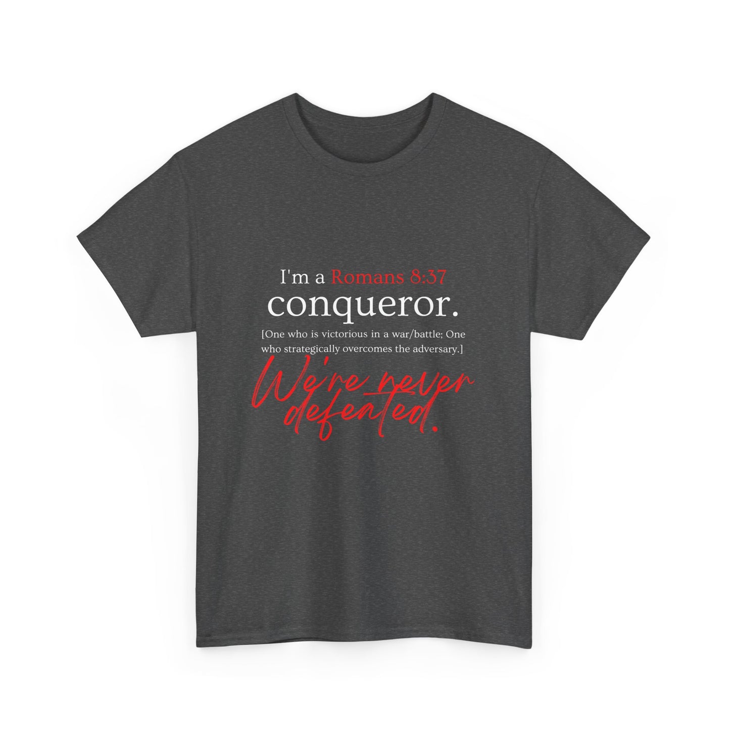 More than a Conqueror Unisex Heavy Cotton Tee