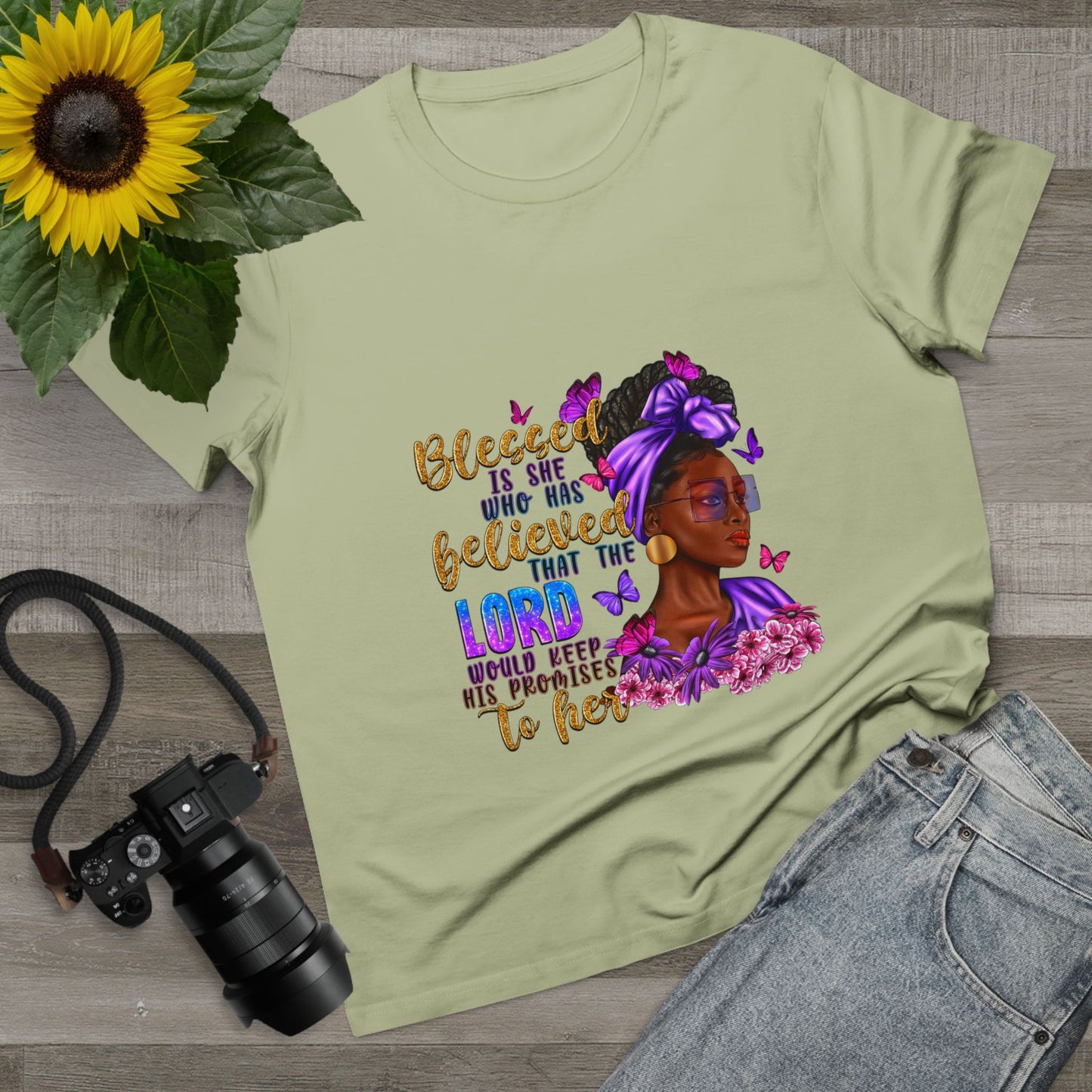 Inspirational Women’s Maple Tee - Blessed is She Design