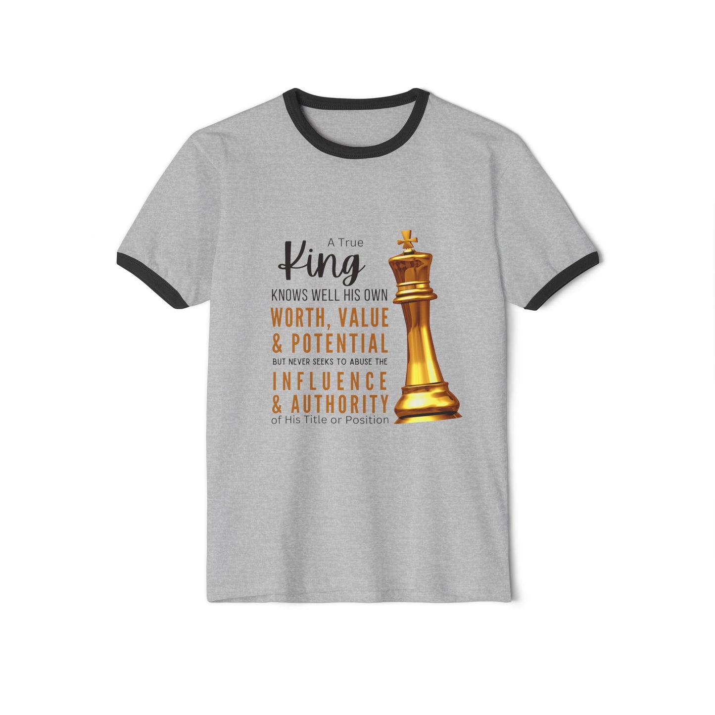 True King Unisex Cotton Ringer T-Shirt